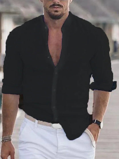 Chemise Classique à Manches Longues pour Homme