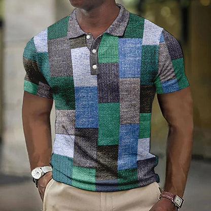 Chemise Polo Manches Courtes Couleur Unie Élégante