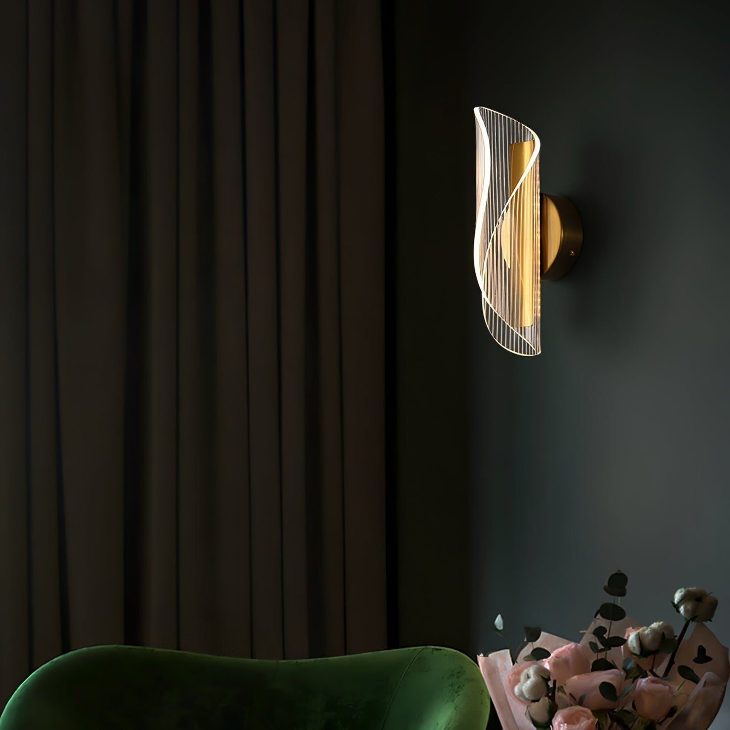 Lampe Murale Cristal Luxe Élégante