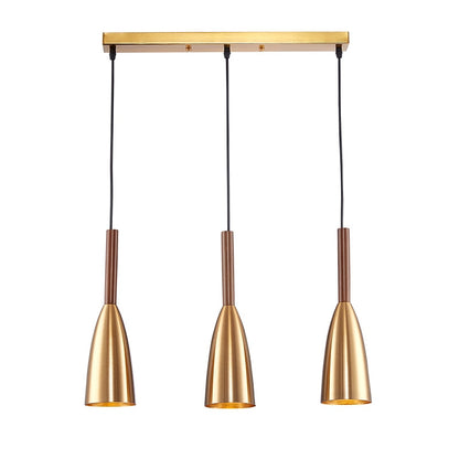 Lampe Suspendue Élégante 3 Bras – Aluminium Brillant avec Câble Réglable