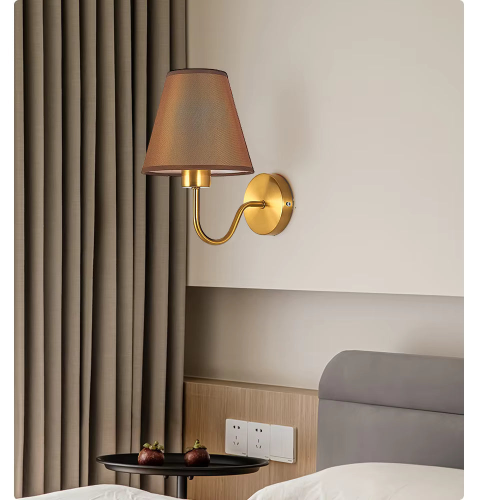 Lampe Murale Tissu Chic Économe en Énergie