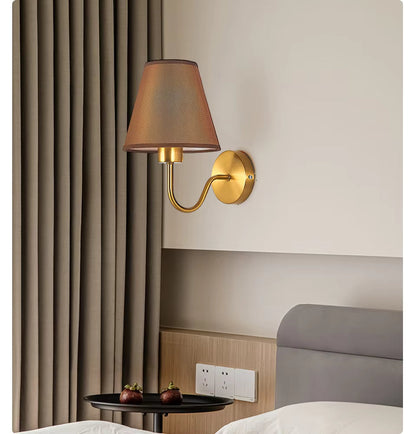 Lampe Murale Tissu Chic Économe en Énergie