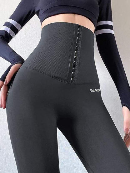 Collant de yoga femme élégant avec ceinture