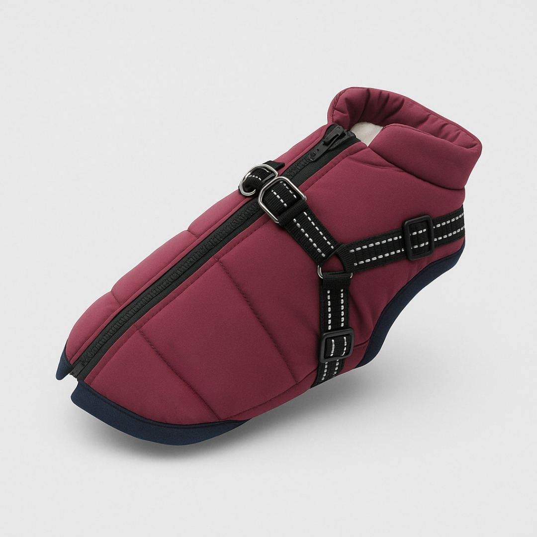 Veste Imperméable Chien avec Harnais Douillet