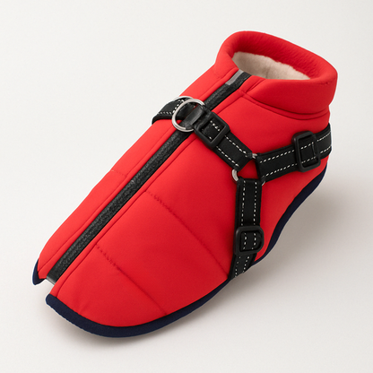 Veste Imperméable Chien avec Harnais Douillet