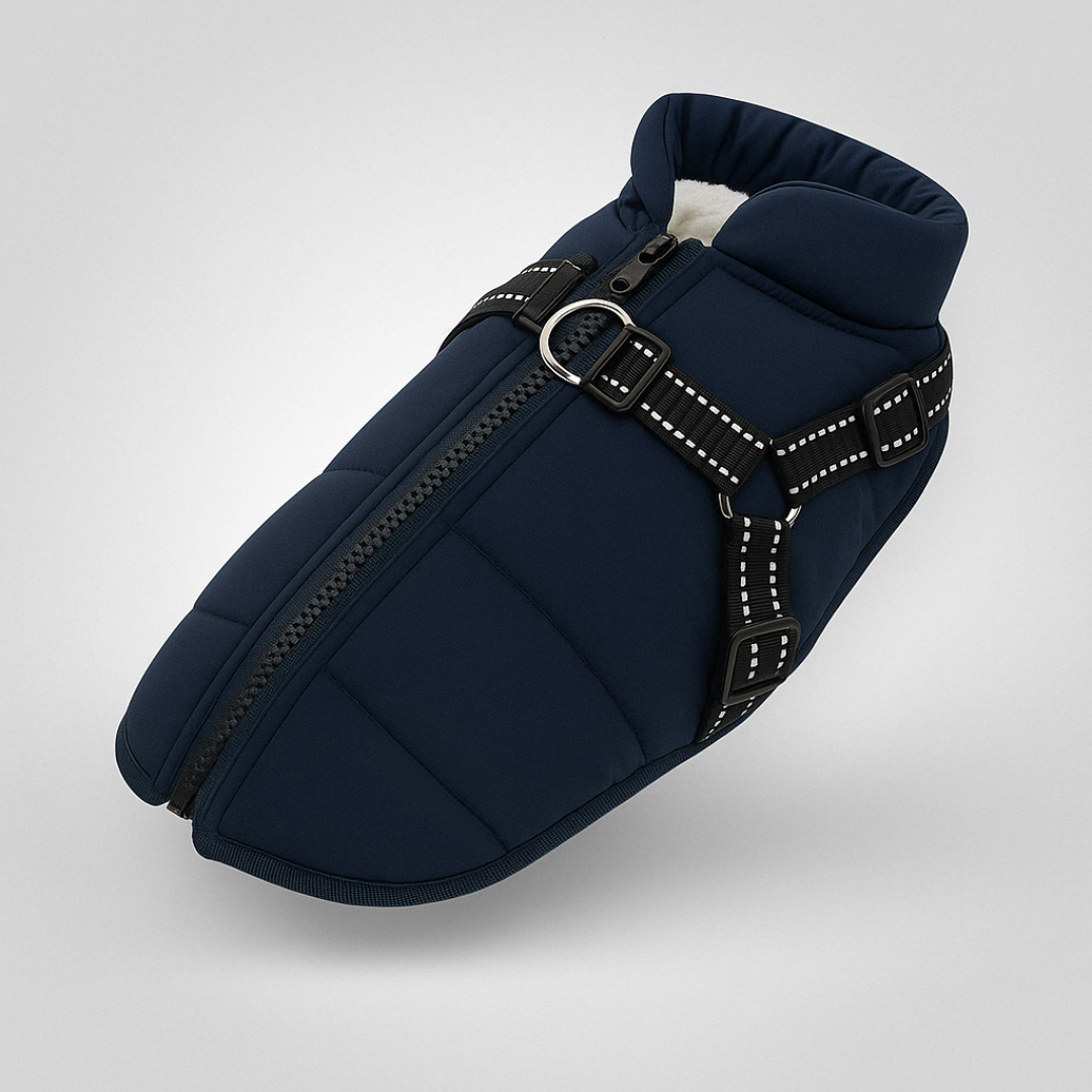 Veste Imperméable Chien avec Harnais Douillet