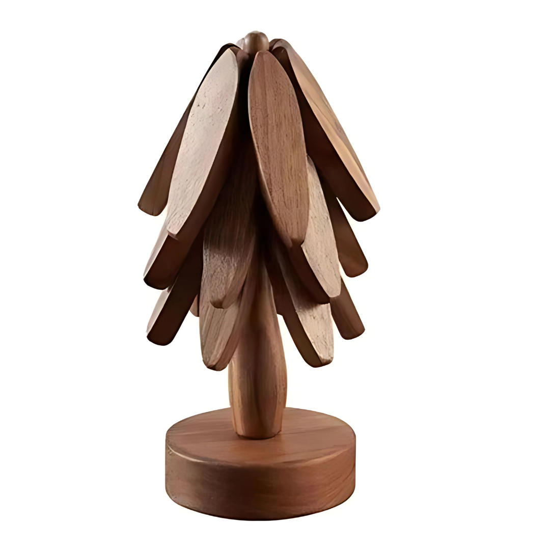 Sous-verres en Bois Naturel Artisanal Décor Maison