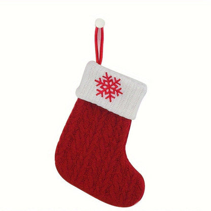 Chaussette de Noël Tricotée Personnalisée Décorative