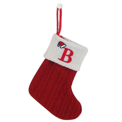 Chaussette de Noël Tricotée Personnalisée Décorative