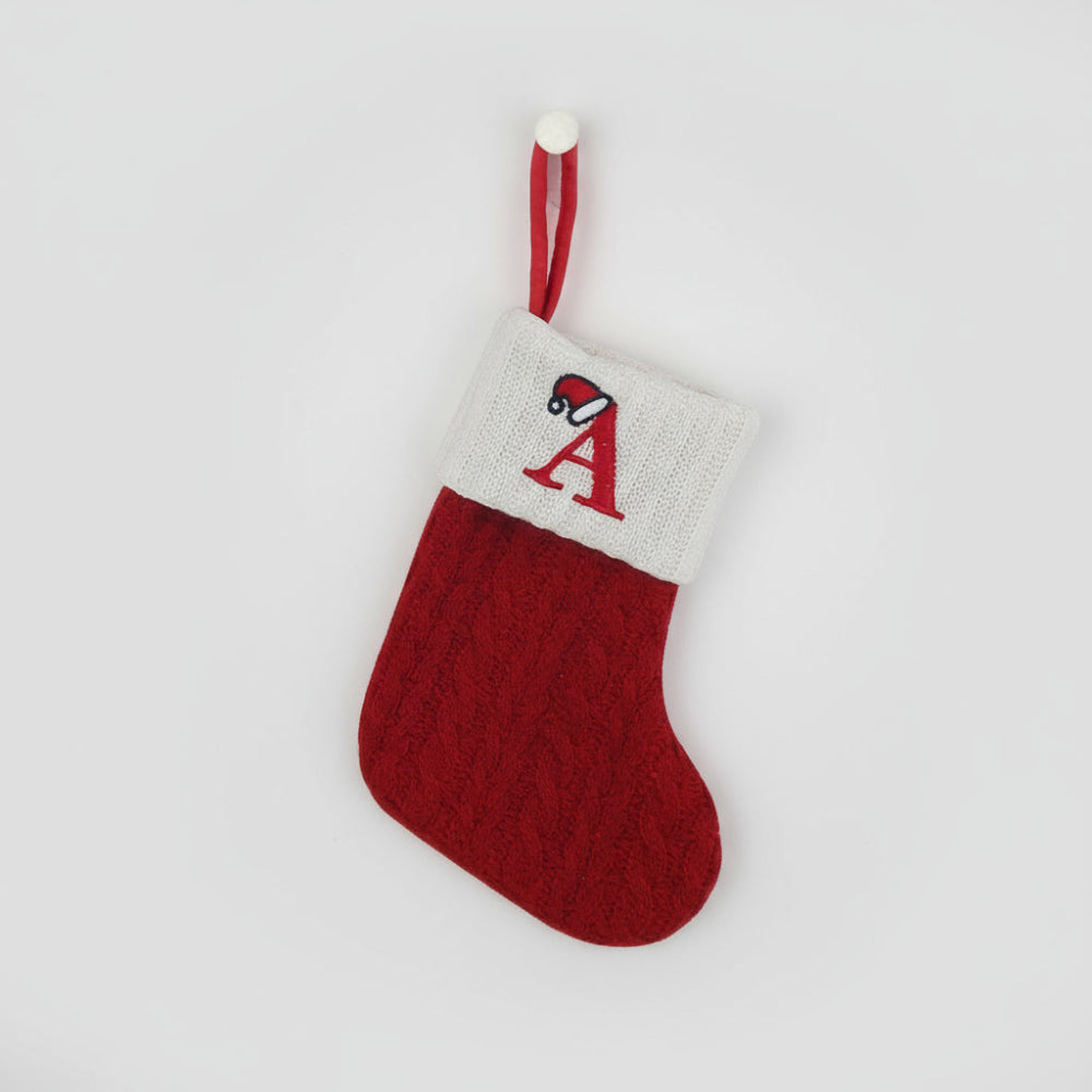 Chaussette de Noël Tricotée Personnalisée Décorative - BlxckFR