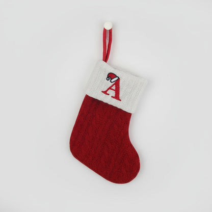 Chaussette de Noël Tricotée Personnalisée Décorative - BlxckFR