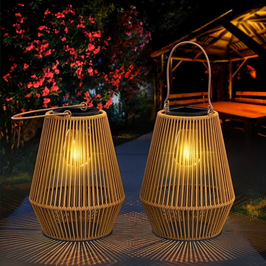 Lampe Solaire Exterieur en Bois | Éclairage Jardin Élégant - Foivo