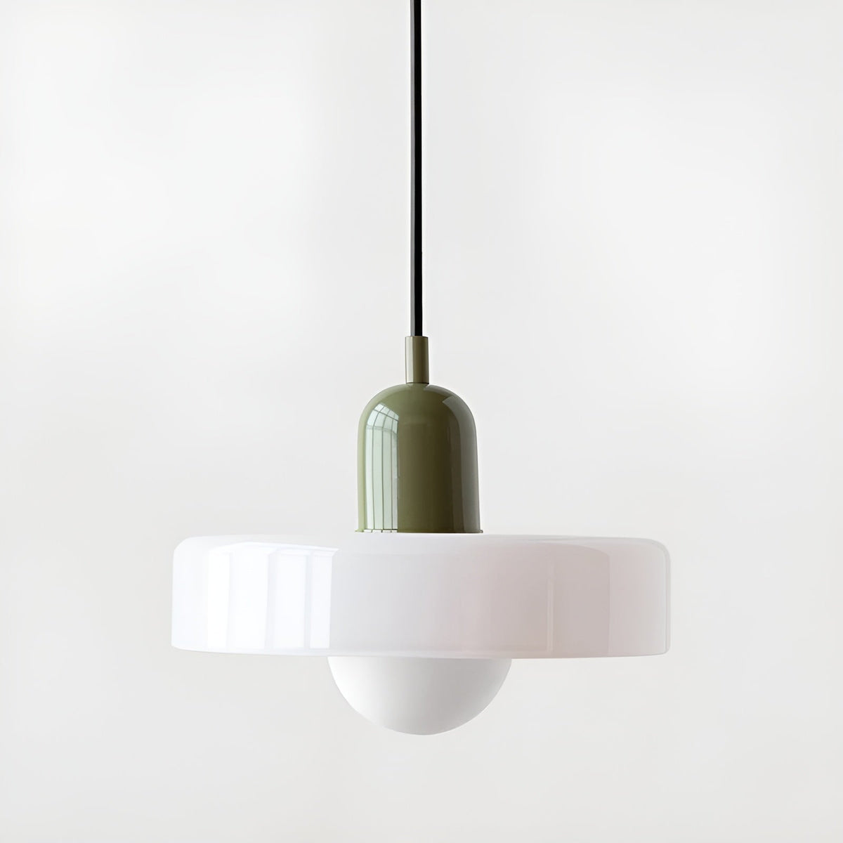 Luminaire Suspendu en Verre Coloré et Réglable, Applique Murale Élégante