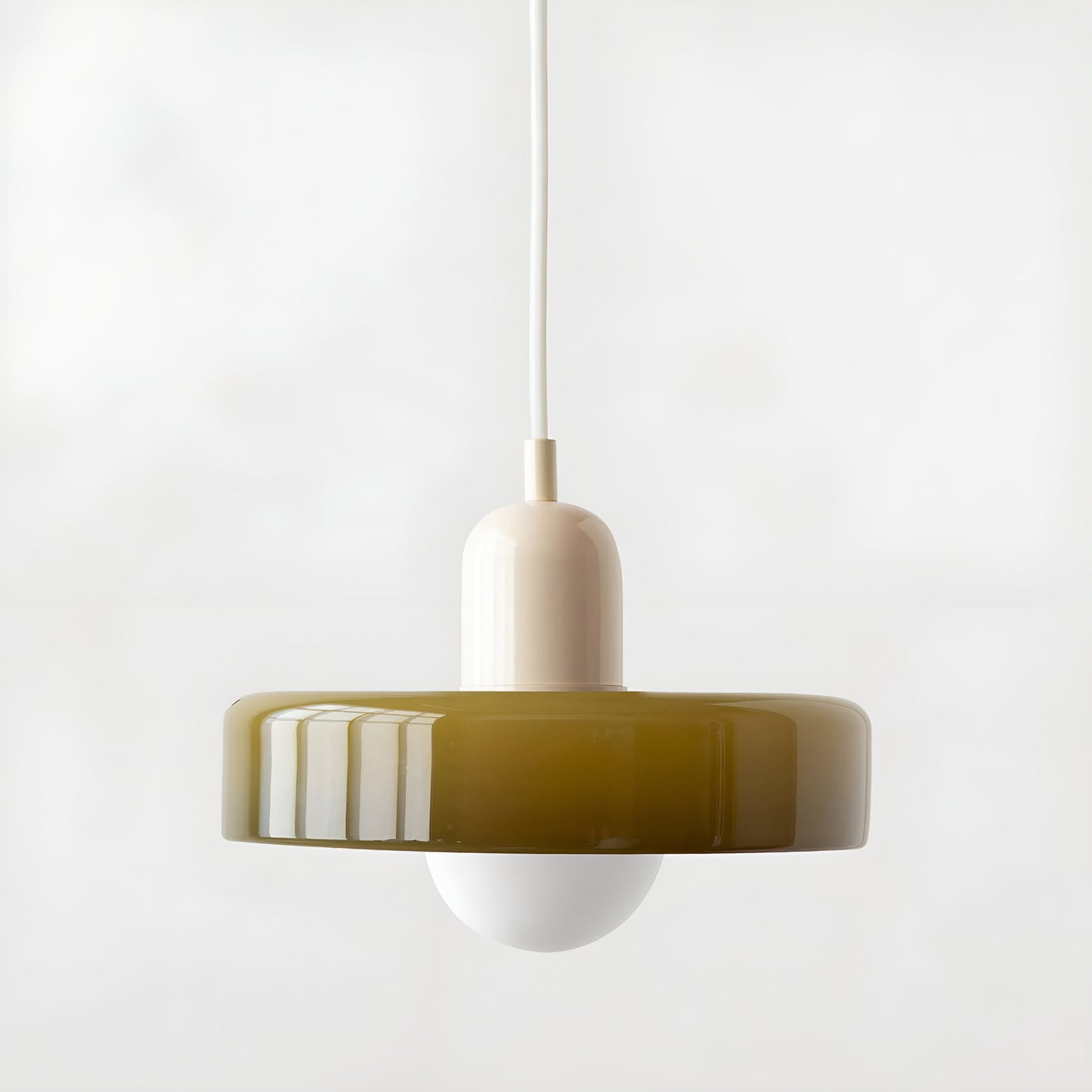 Luminaire Suspendu en Verre Coloré et Réglable, Applique Murale Élégante