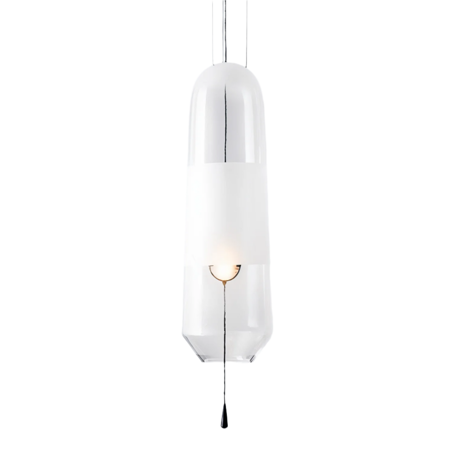Lumière Suspendue en Verre Vintage