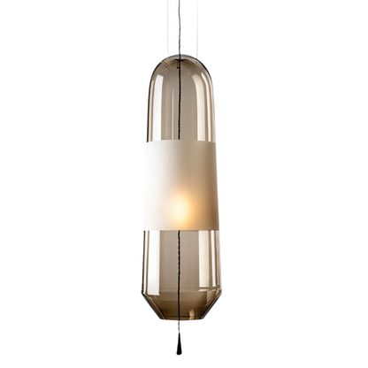 Lumière Suspendue en Verre Vintage