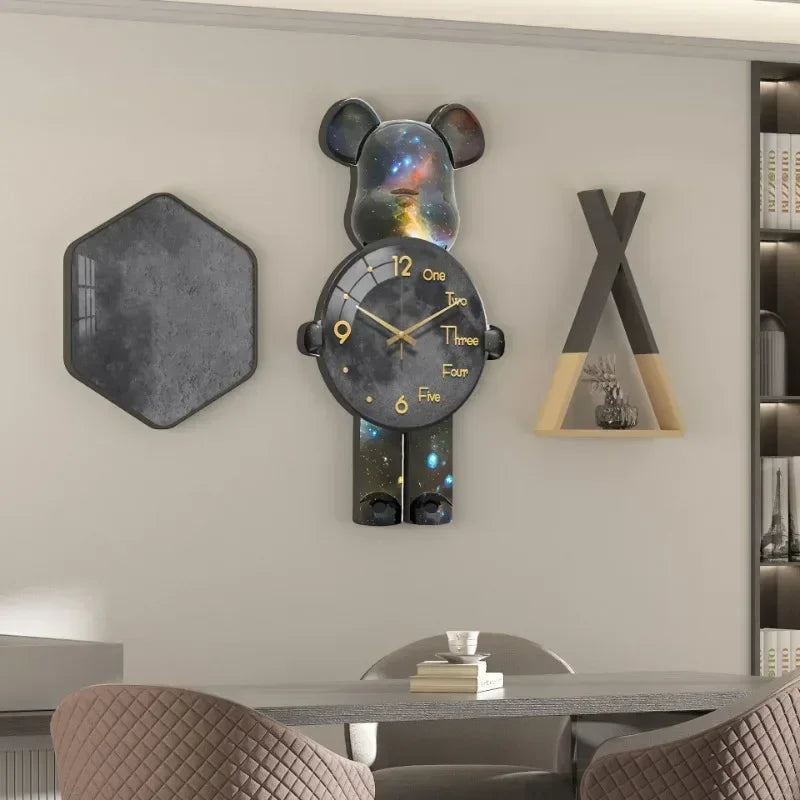 Horloge Murale LED Ours Lumineux 5