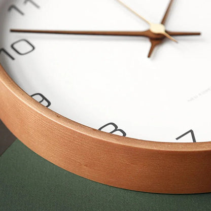 Horloge Murale Design Silencieuse Ronde Style Nordique
