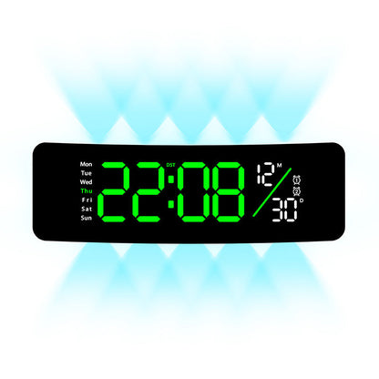 Horloge numérique multifonction avec affichage jour et température 10