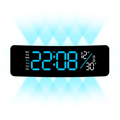 Horloge numérique multifonction avec affichage jour et température 11