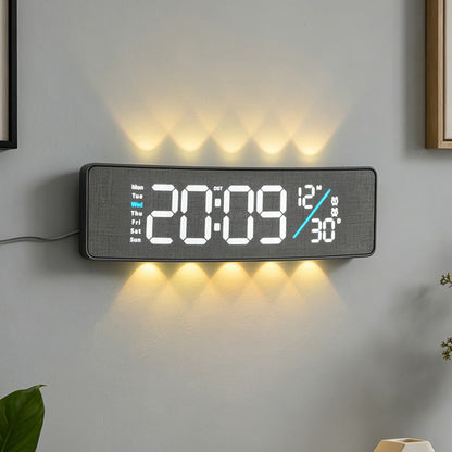 Horloge numérique multifonction avec affichage jour et température 4