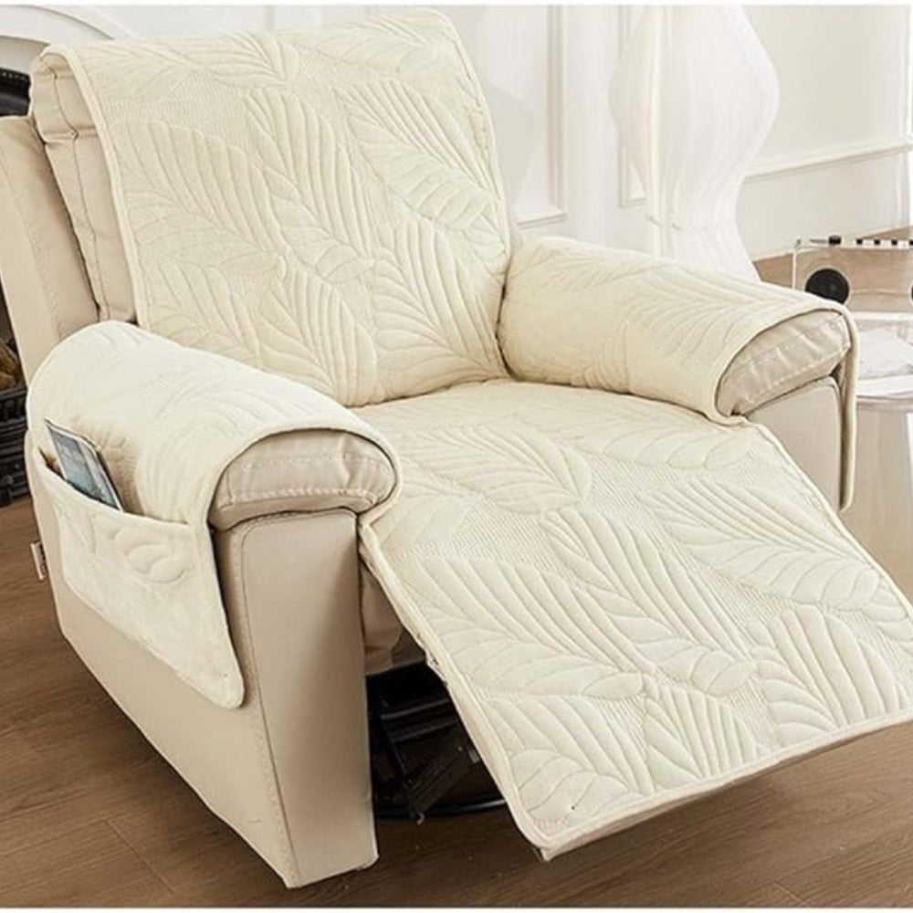 Housse Fauteuil Unisexe Microfibre Antidérapante Coupe Ajustée - Foivo