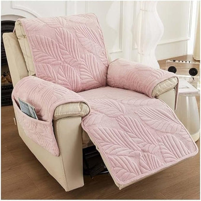 Housse Fauteuil Unisexe Microfibre Antidérapante Coupe Ajustée
