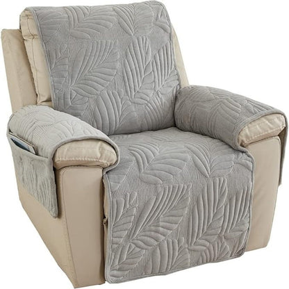 Housse Fauteuil Unisexe Microfibre Antidérapante Coupe Ajustée