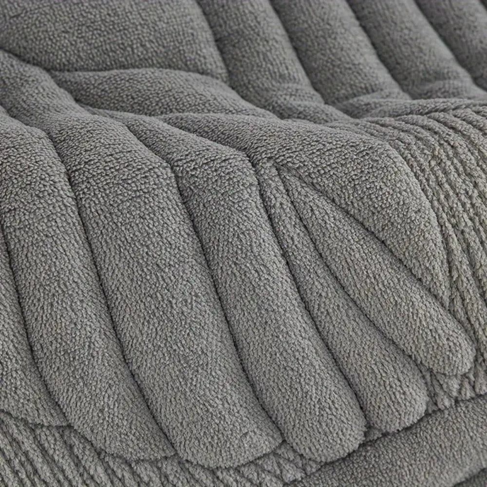Housse Fauteuil Unisexe Microfibre Antidérapante Coupe Ajustée