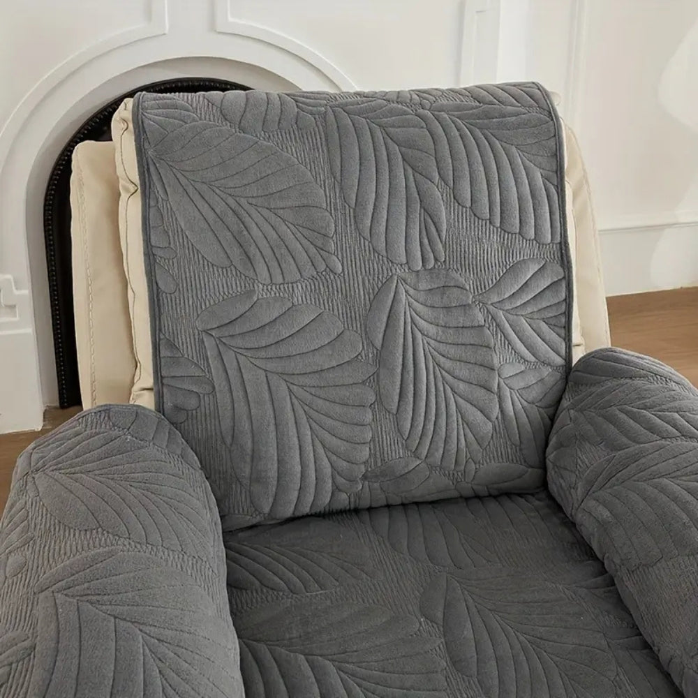 Housse Fauteuil Unisexe Microfibre Antidérapante Coupe Ajustée
