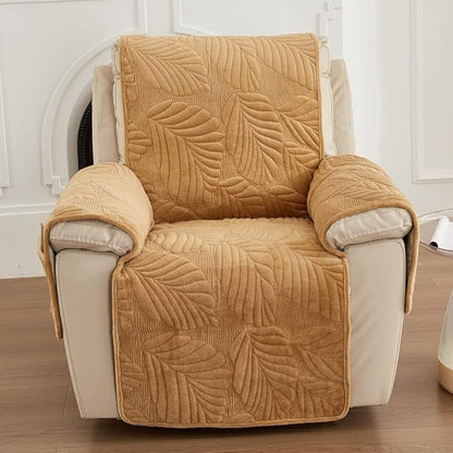 Housse Fauteuil Unisexe Microfibre Antidérapante Coupe Ajustée