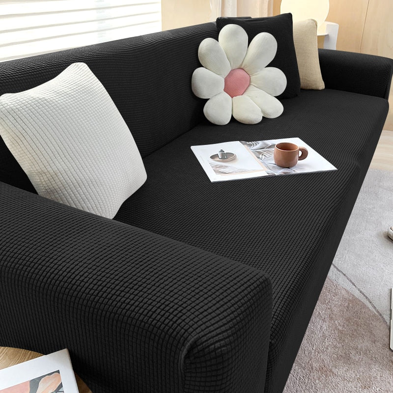 Housse de Canapé Extensible Moderne Ajustable avec Protection Antidérapante 3