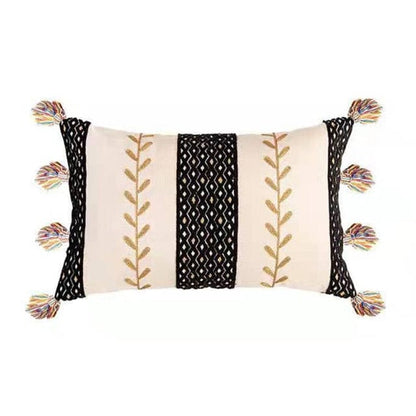Housse de Coussin Texturée à Franges 10