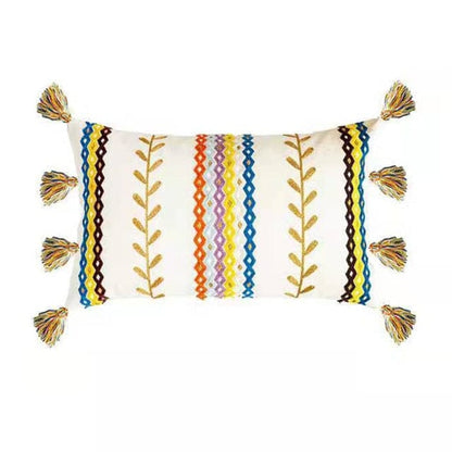 Housse de Coussin Texturée à Franges 9
