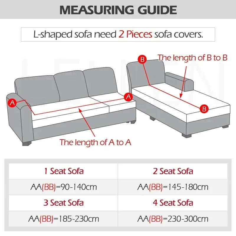Housse de canapé extensible ajustable 4