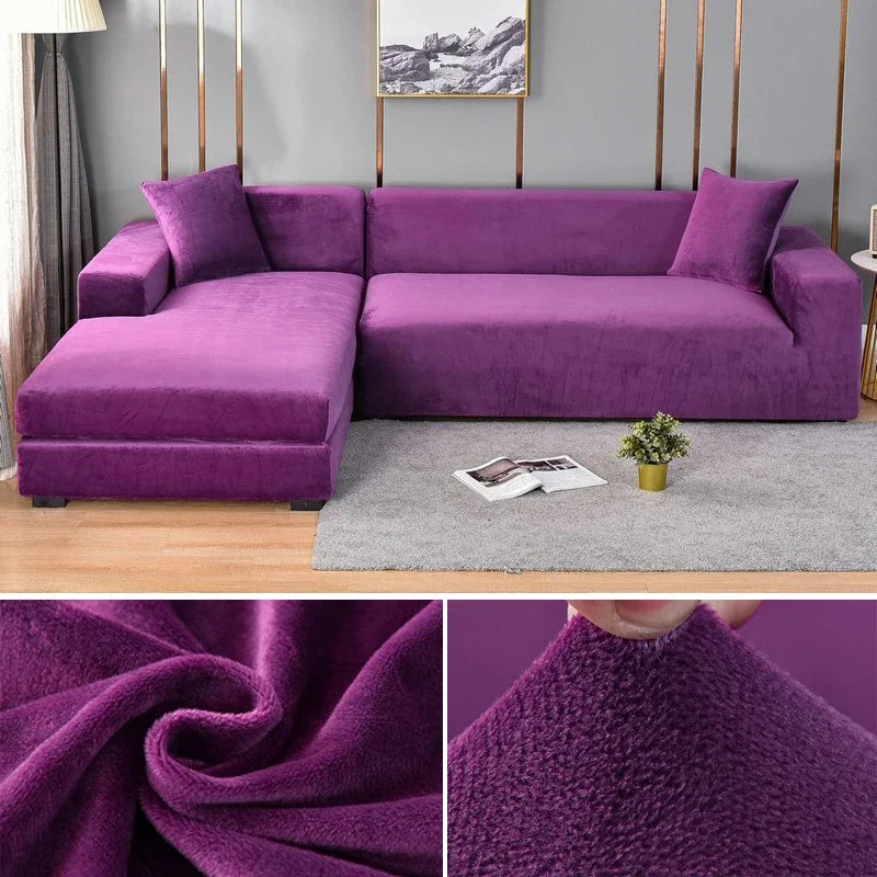 Housse de canapé extensible ajustable 7
