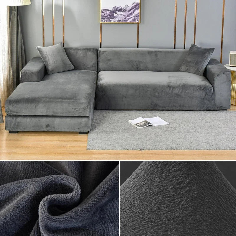 Housse de canapé extensible ajustable 8