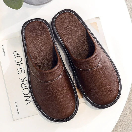 Chaussons Cuir Végétal Doux et Chauffants - Foivo