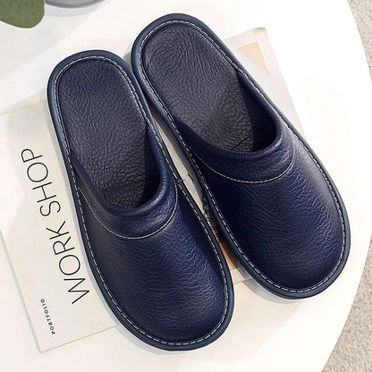 Chaussons Cuir Végétal Doux et Chauffants