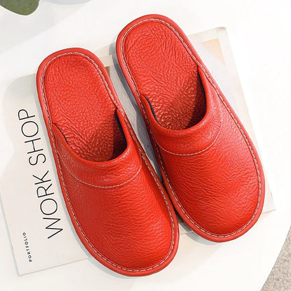 Chaussons Cuir Végétal Doux et Chauffants