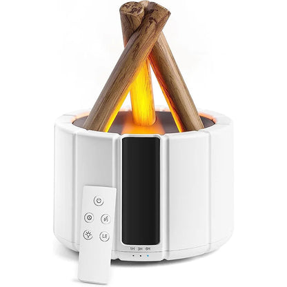 Humidificateur Aromathérapie Ultrasons Flamme Simulée - Foivo