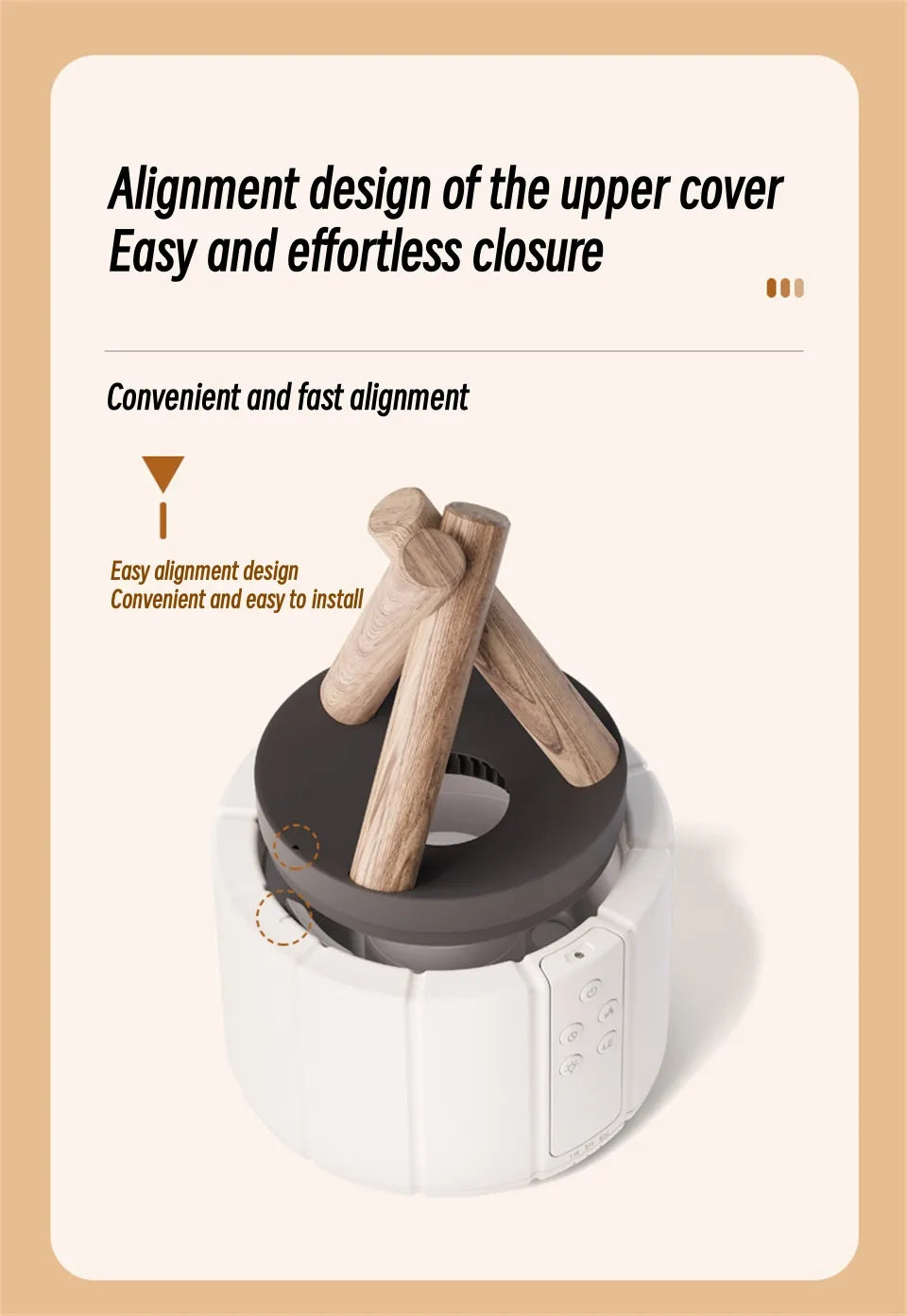 Humidificateur d'Aromathérapie à Ultrasons avec Flamme Simulée 8