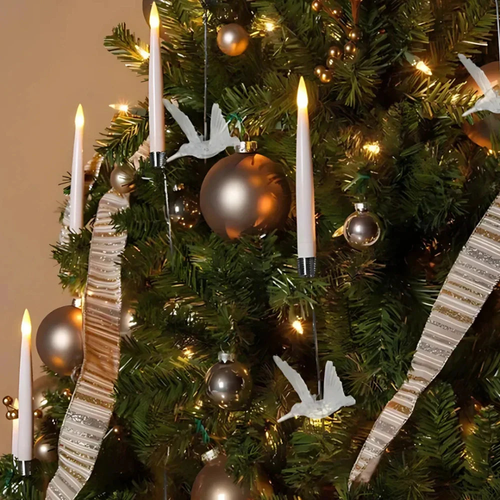 Guirlande de Noël Lumières LED Bougies Sécuritaires