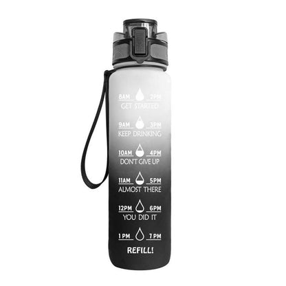 Bouteille d'Eau Inspirante 1L Sans BPA avec Calendrier - Foivo