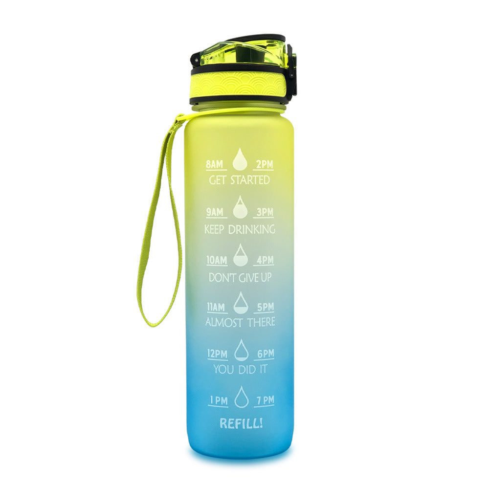 Bouteille d'Eau Inspirante 1L Sans BPA avec Calendrier