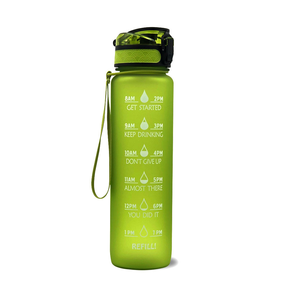 Bouteille d'Eau Inspirante 1L Sans BPA avec Calendrier