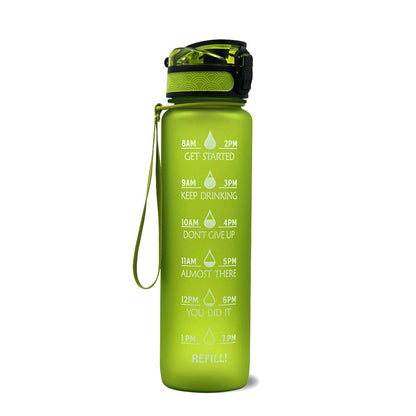 Bouteille d'Eau Inspirante 1L Sans BPA avec Calendrier