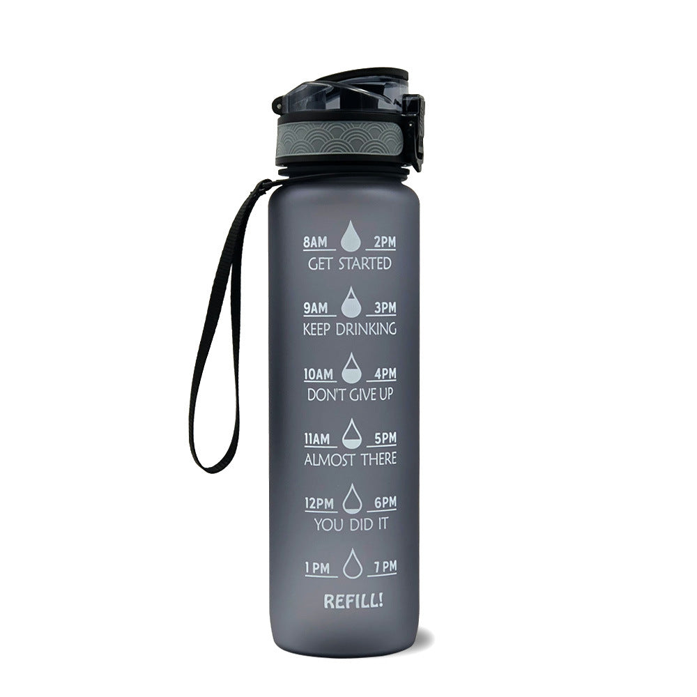 Bouteille d'Eau Inspirante 1L Sans BPA avec Calendrier