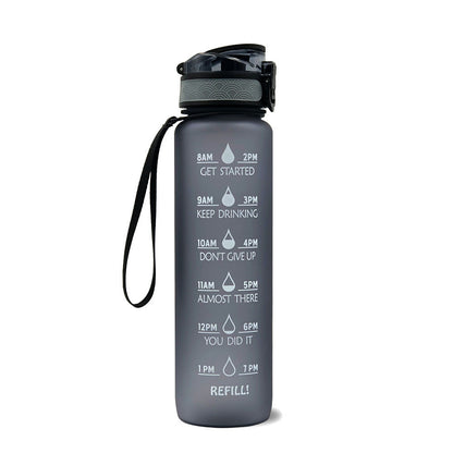 Bouteille d'Eau Inspirante 1L Sans BPA avec Calendrier
