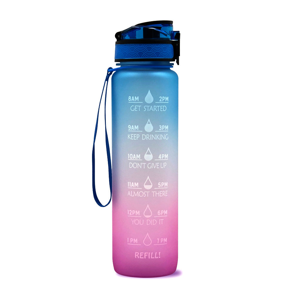 Bouteille d'Eau Inspirante 1L Sans BPA avec Calendrier